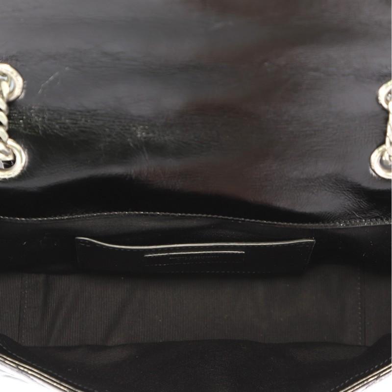 Saint Laurent Classic Monogram Punk Chain Bag Matelasse Chevron Leather Medium In Good Condition In NY, NY