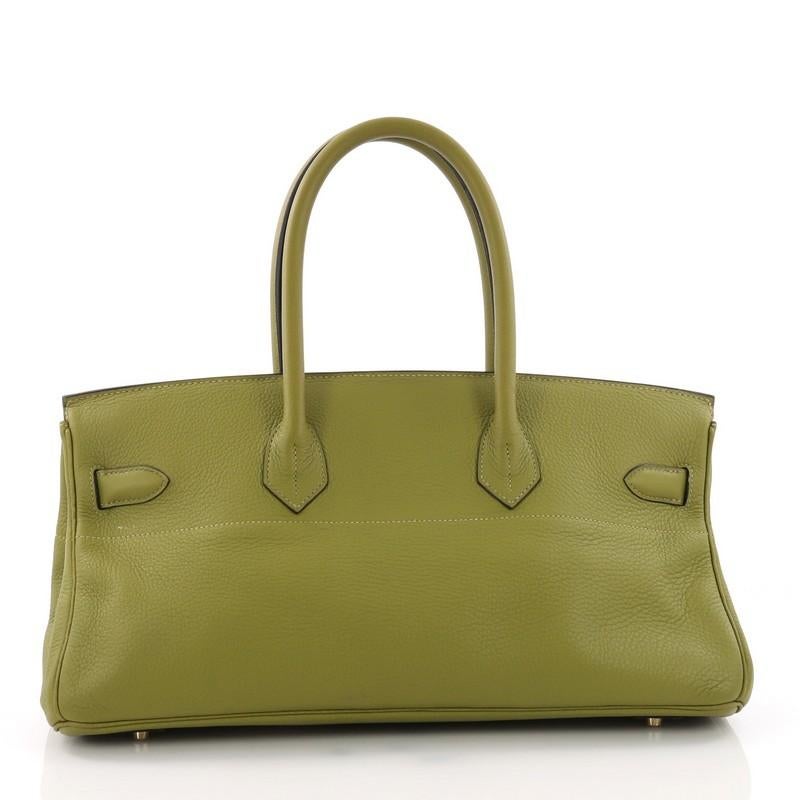 Hermes Birkin JPG Handbag Vert Chartreuse Togo with Gold Hardware 42 In Good Condition In NY, NY