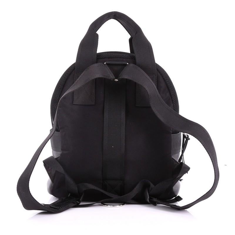 Miu Miu Backpack Embellished Matelasse Nylon Medium In Good Condition In NY, NY