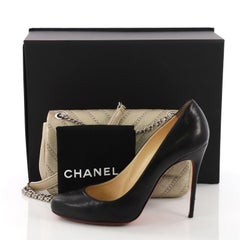 Chanel Stud Wars CC Chain Flap Bag Nieten Chevron Kalbsleder Klein