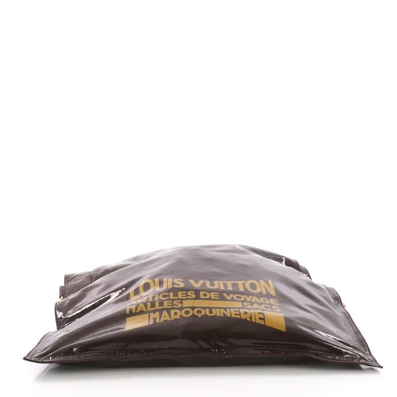 Black Louis Vuitton Raindrop Besace Handbag Patent Leather