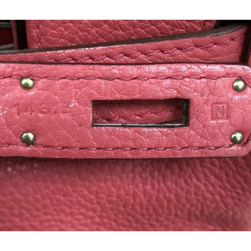 Hermes Birkin Handbag Rose Jaipur Clemence with Palladium Hardware 35 stands 5