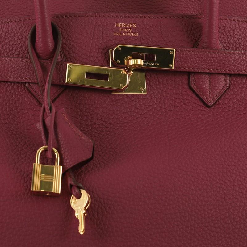 Hermes Birkin Handbag Rubis Togo With Gold Hardware 40 1