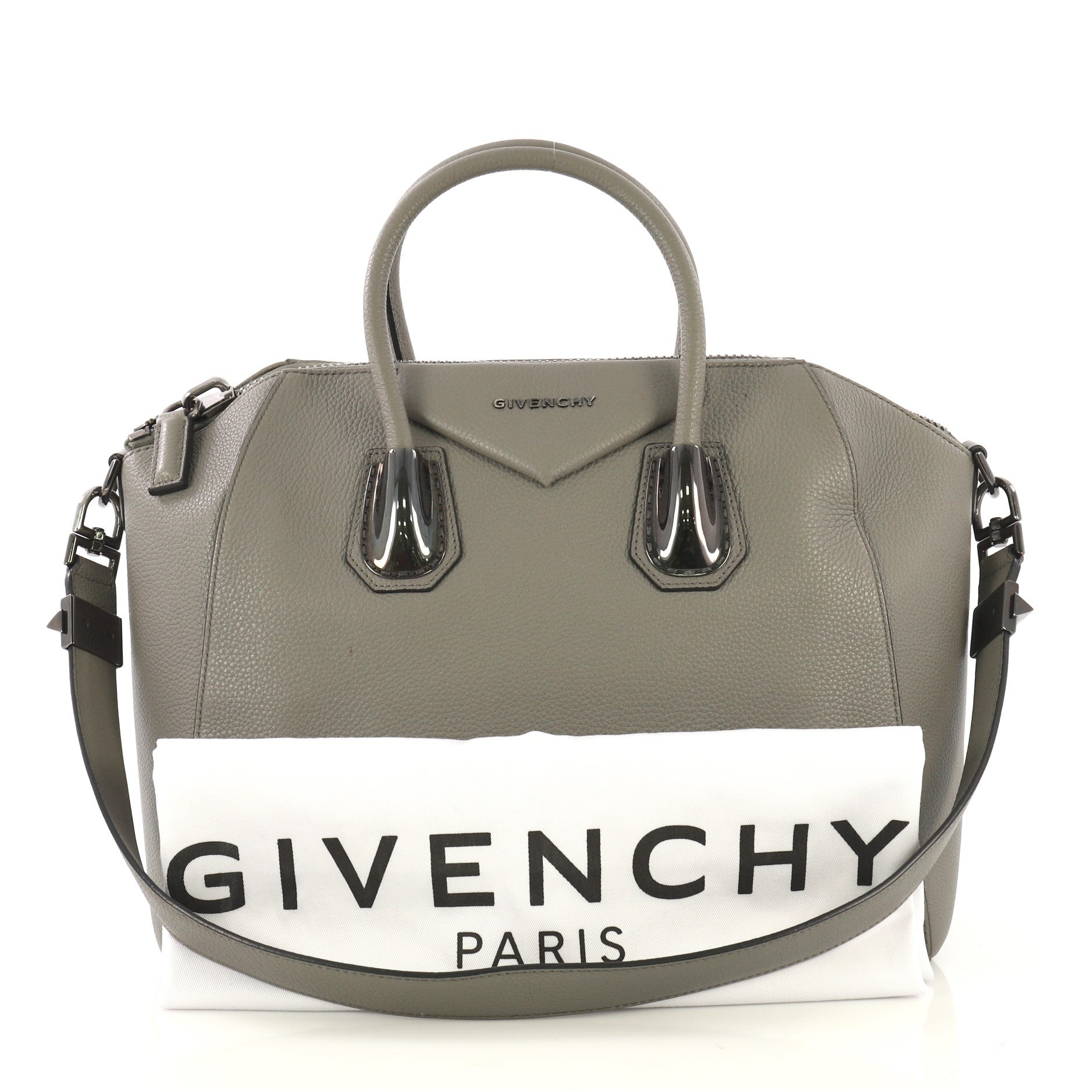 Givenchy Antigona Bag Leather And Kenya Metal Medium