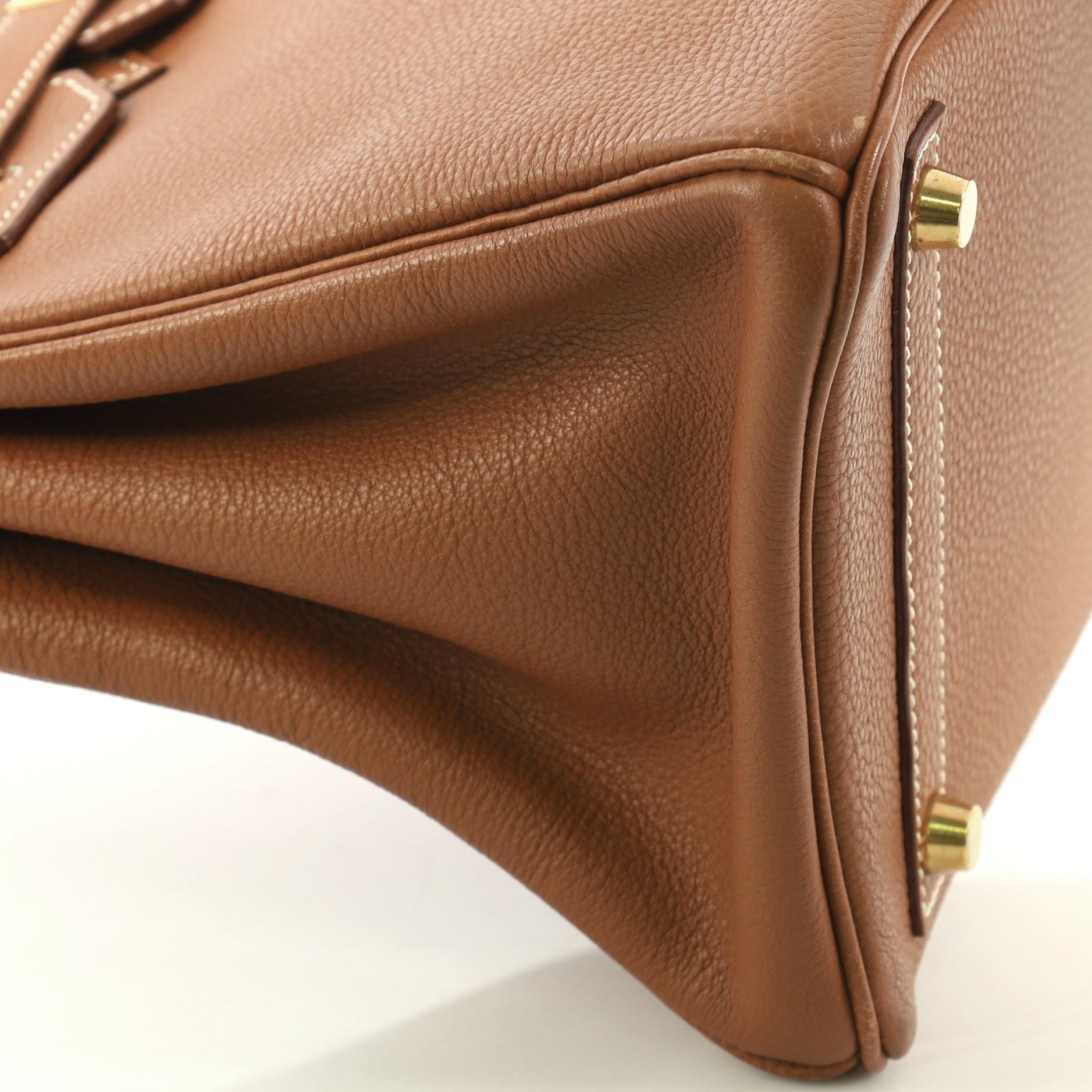 Hermes Birkin Handbag Gold Togo with Gold Hardware 30 For Sale 1