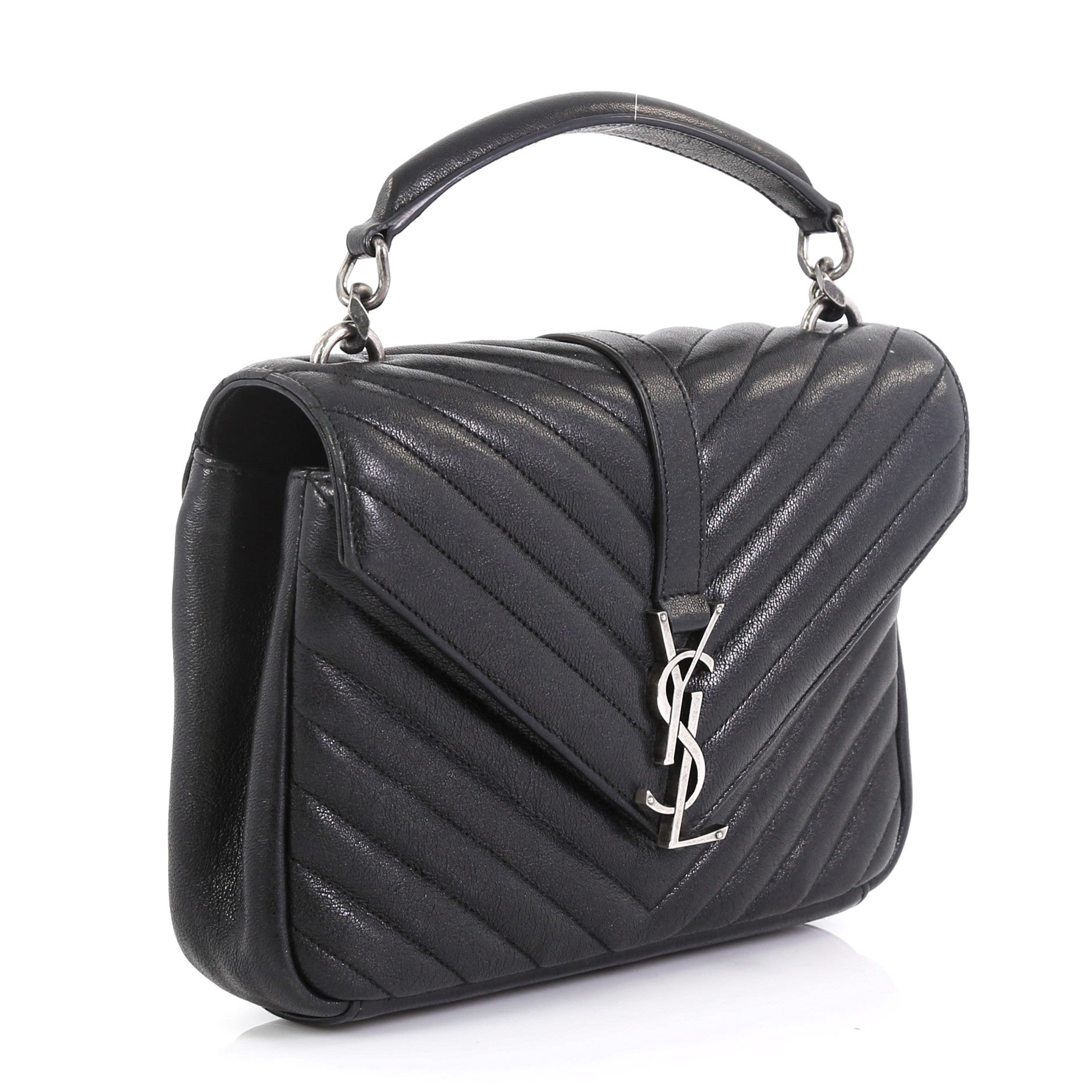 saint laurent college bag black