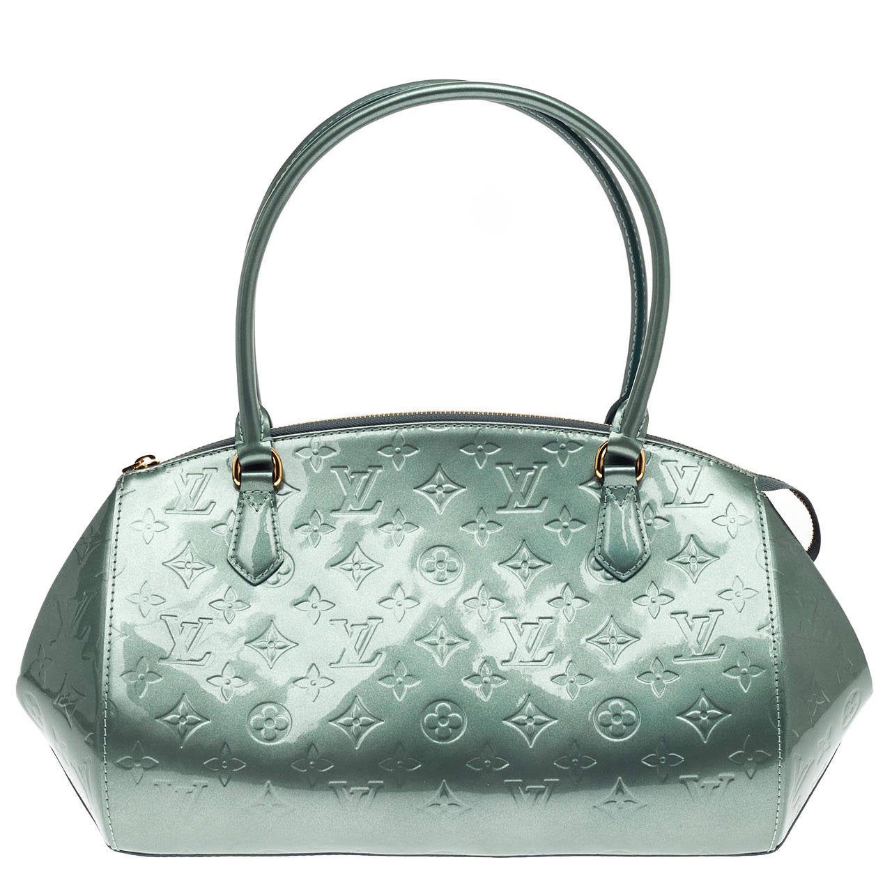 Louis Vuitton Green Monogram Vernis Alma GM Bag For Sale at 1stDibs