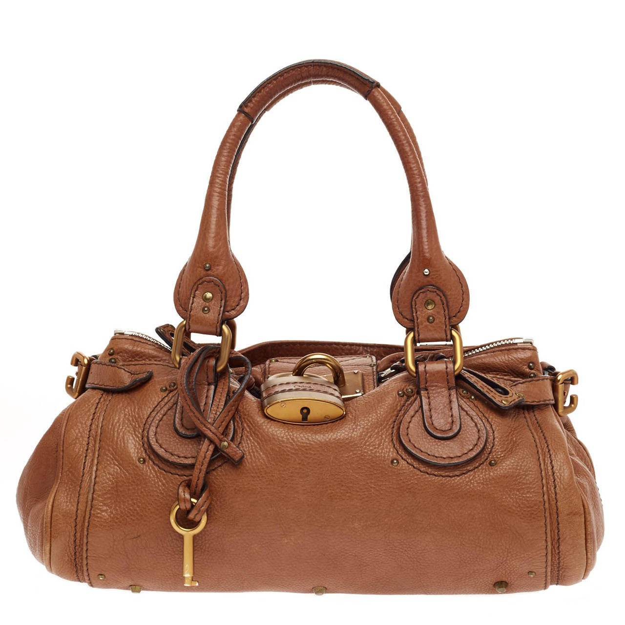 Chloe Paddington Lock Leather Medium