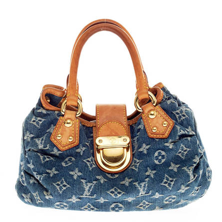 Louis Vuitton, Bags, Louis Vuitton Pleaty Mini Bag Distressed Denim  Monogram Purse