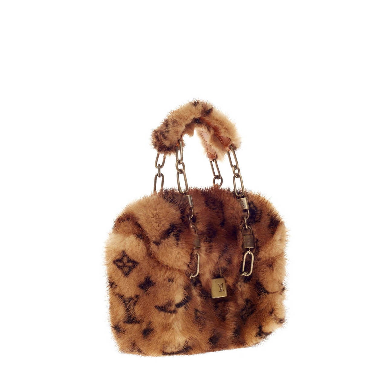 louis vuitton mink fur bag