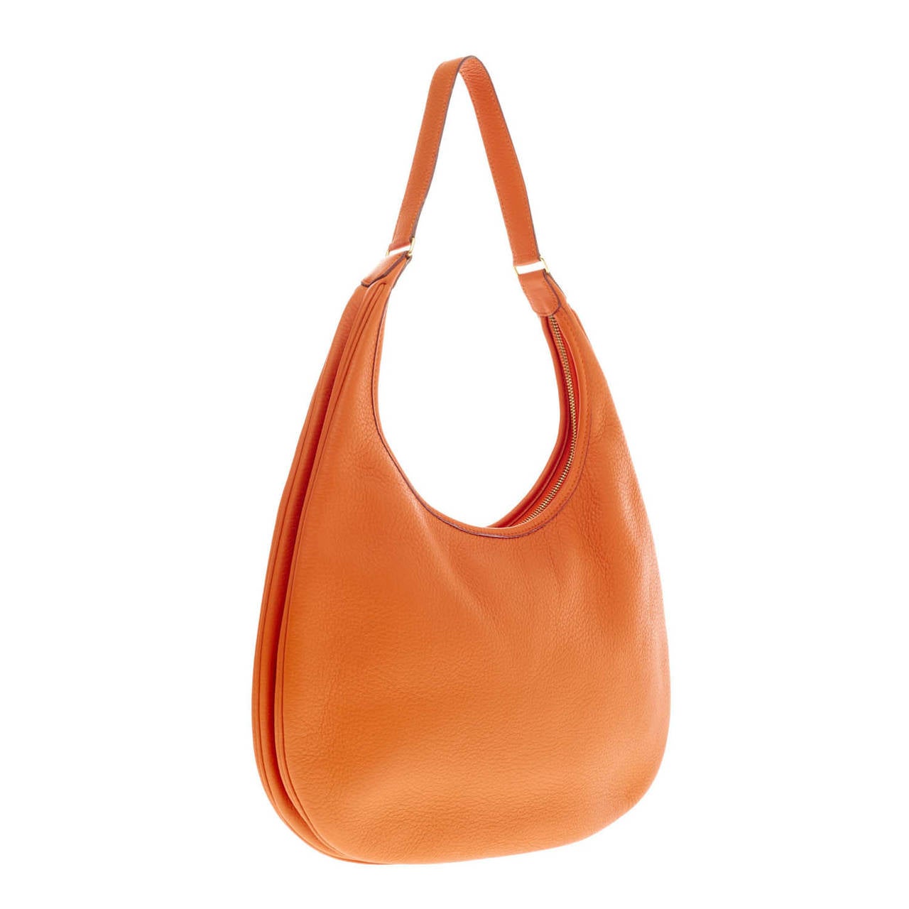 Hermes Gao Leather Hobo In Good Condition In NY, NY