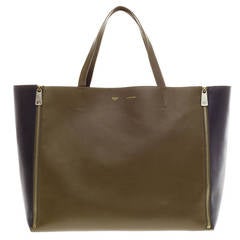 Celine Gusset Cabas Leather Horizontal