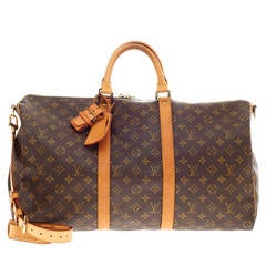 Louis Vuitton Keepall Monogram Canvas Bandouliere 50W