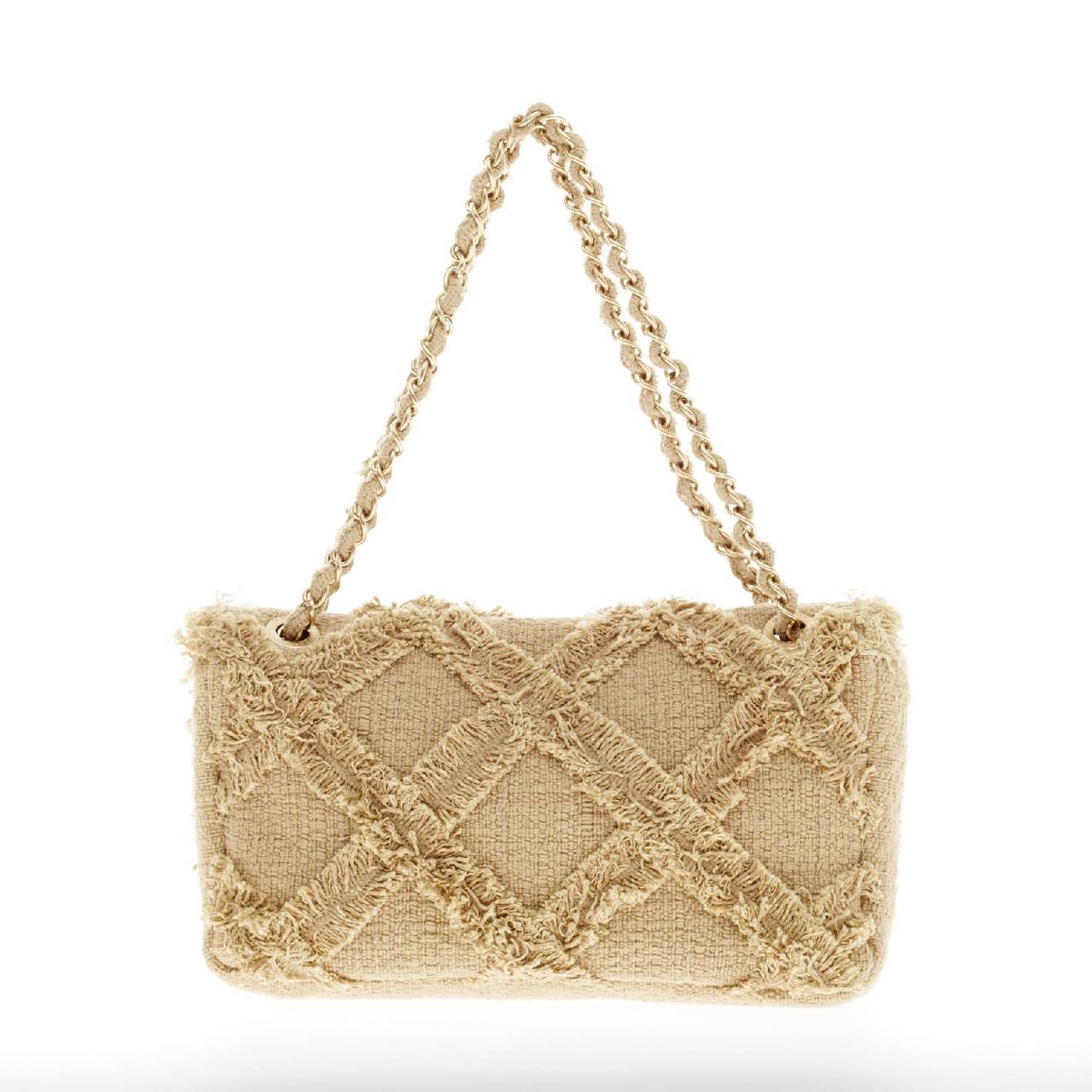 Chanel Crochet Bag - 25 For Sale on 1stDibs  chanel crochet bags, chanel  crochet tote, crochet bag flap