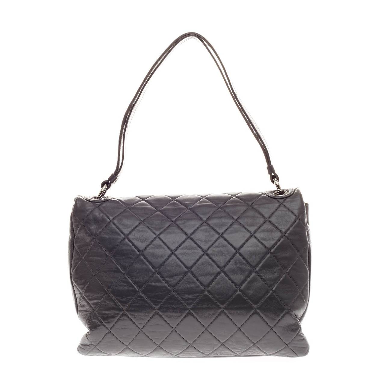 Women's Chanel Padded Envelope Flap Quilted Leather