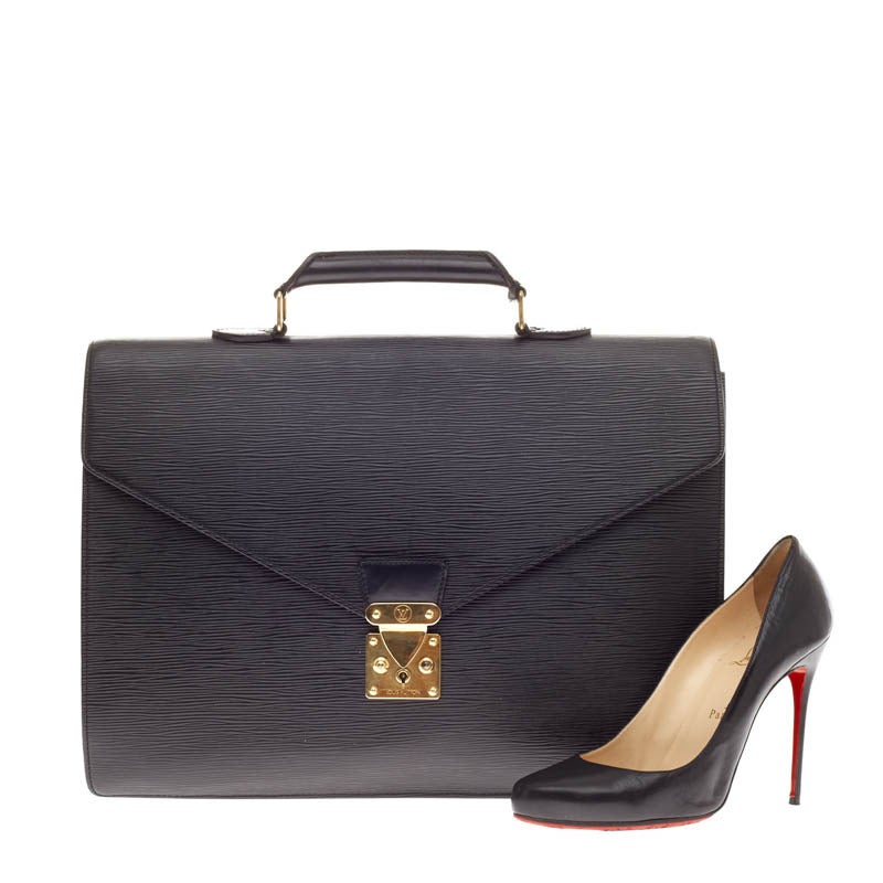 Louis Vuitton Serviette Ambassadeur Epi Leather Briefcase at