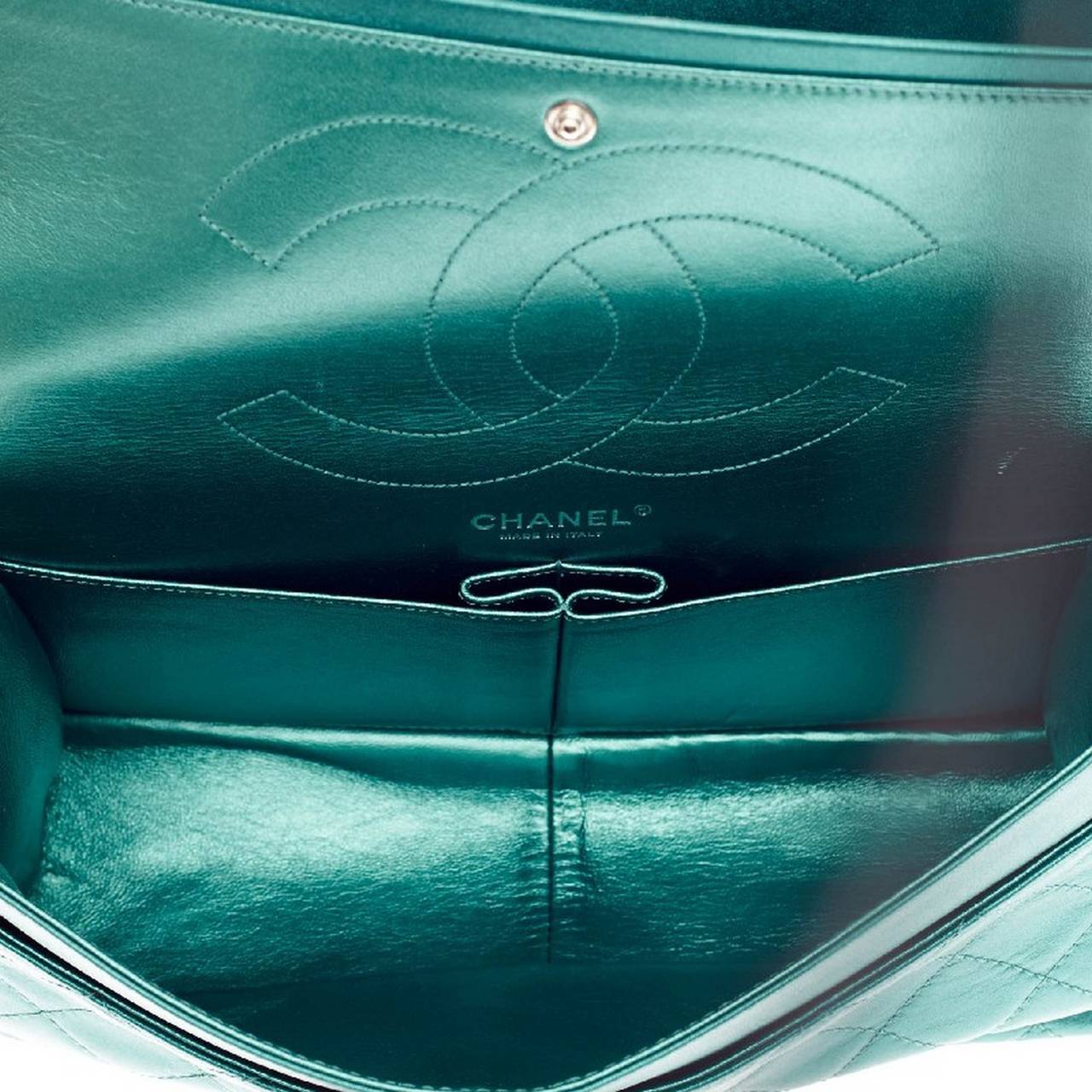 Chanel Reissue 2.55 Metallic Leather 227 at 1stDibs