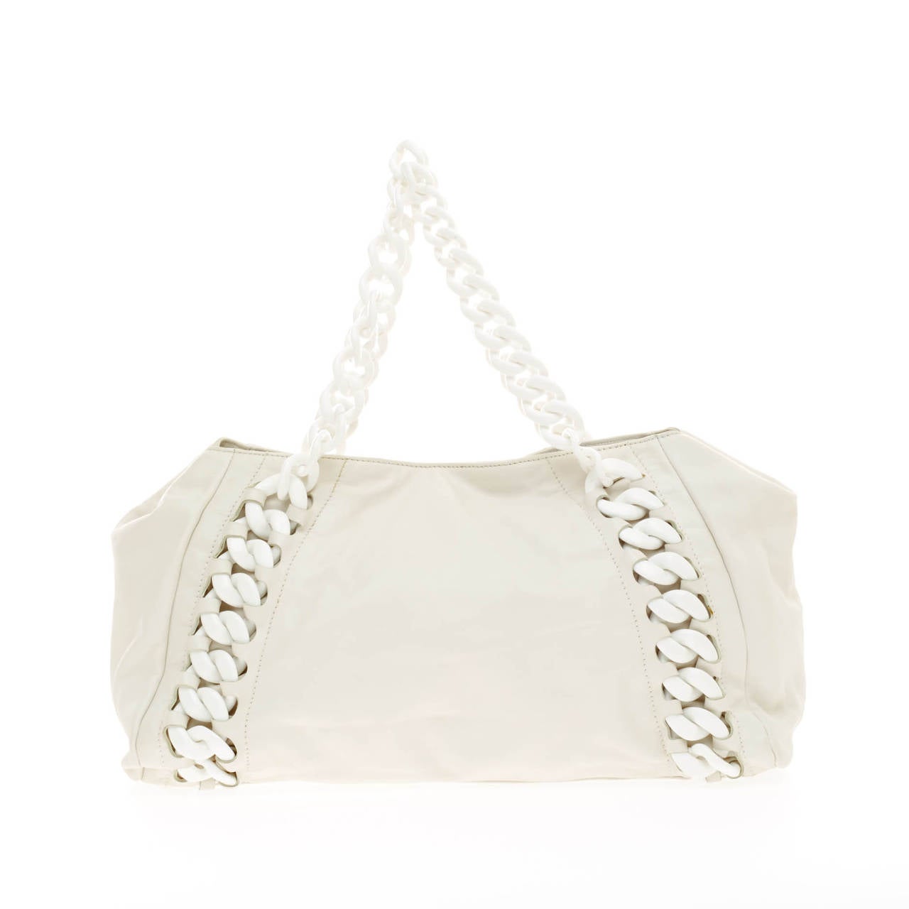 Women's Chanel Resin Modern Chain Tote Leather