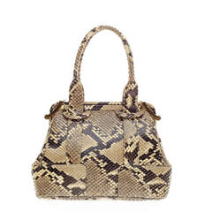 Judith Leiber Frame Handle Bag Python