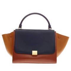 Celine Trapeze Tricolor Leather Medium