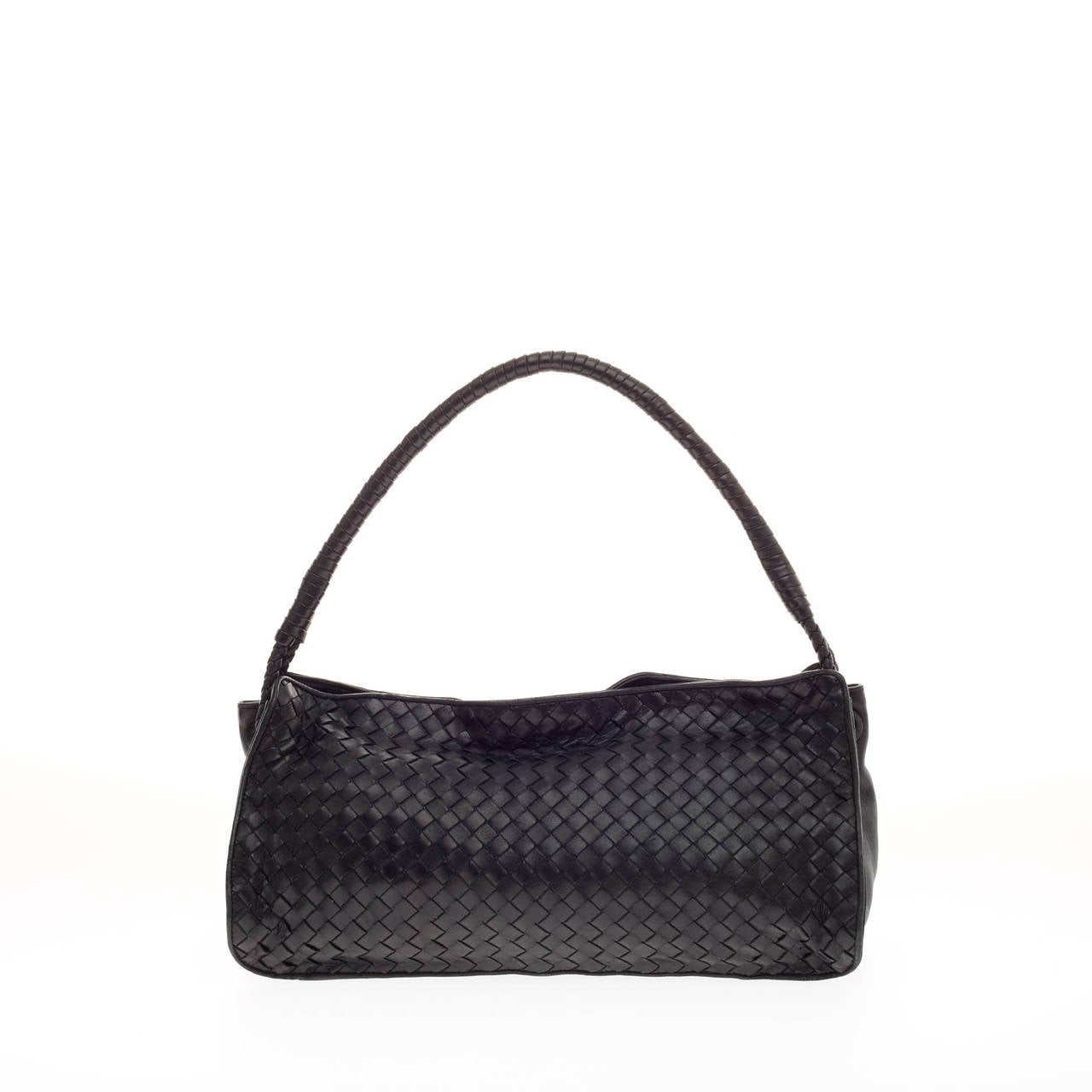 Women's Bottega Veneta Zip Shoulder Bag Intrecciato Nappa