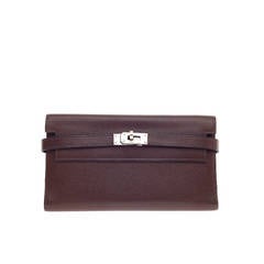 Hermes Kelly Wallet Ebene Epsom Long