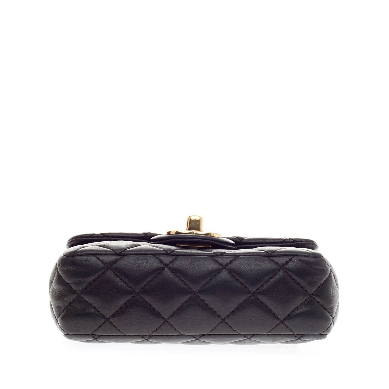 Chanel Valentine Flap Bag Quilted Lambskin Extra Mini In Good Condition In NY, NY