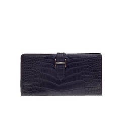 Hermes Bearn Wallet Matte Alligator Long