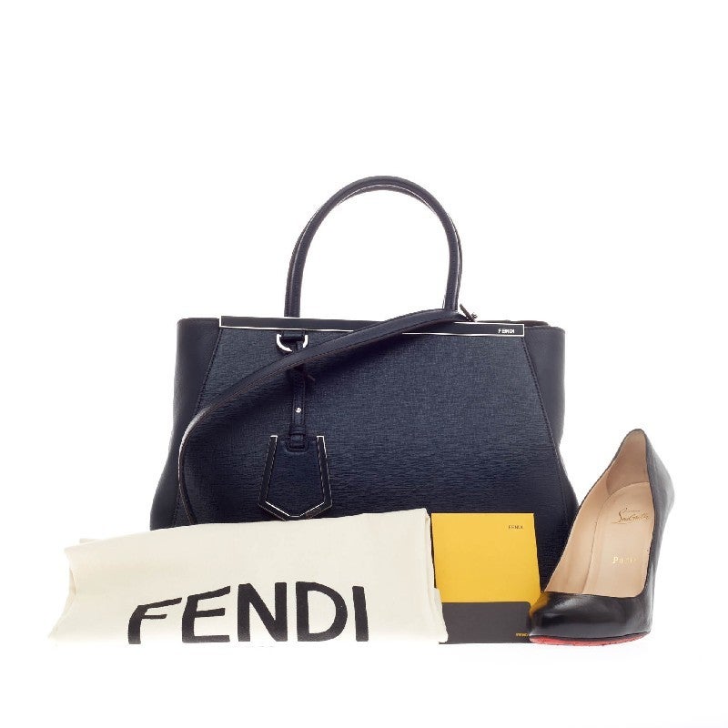 Fendi 2Jours Leather Medium