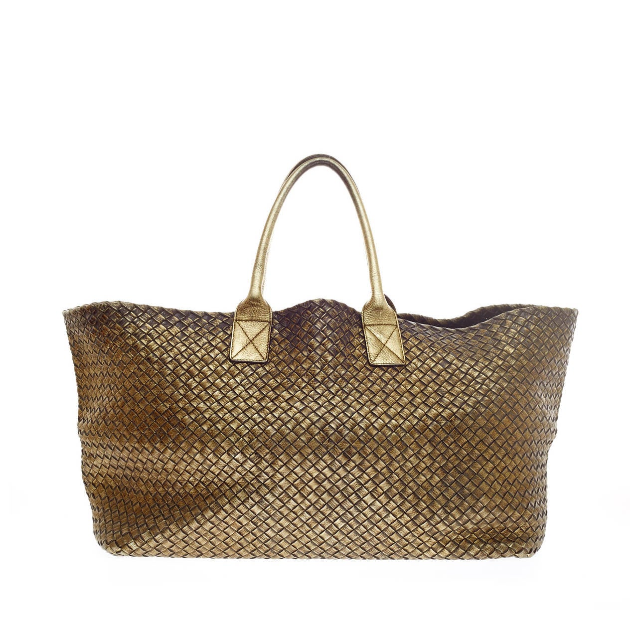 Cabat Tote Metallic Intrecciato Nappa Large