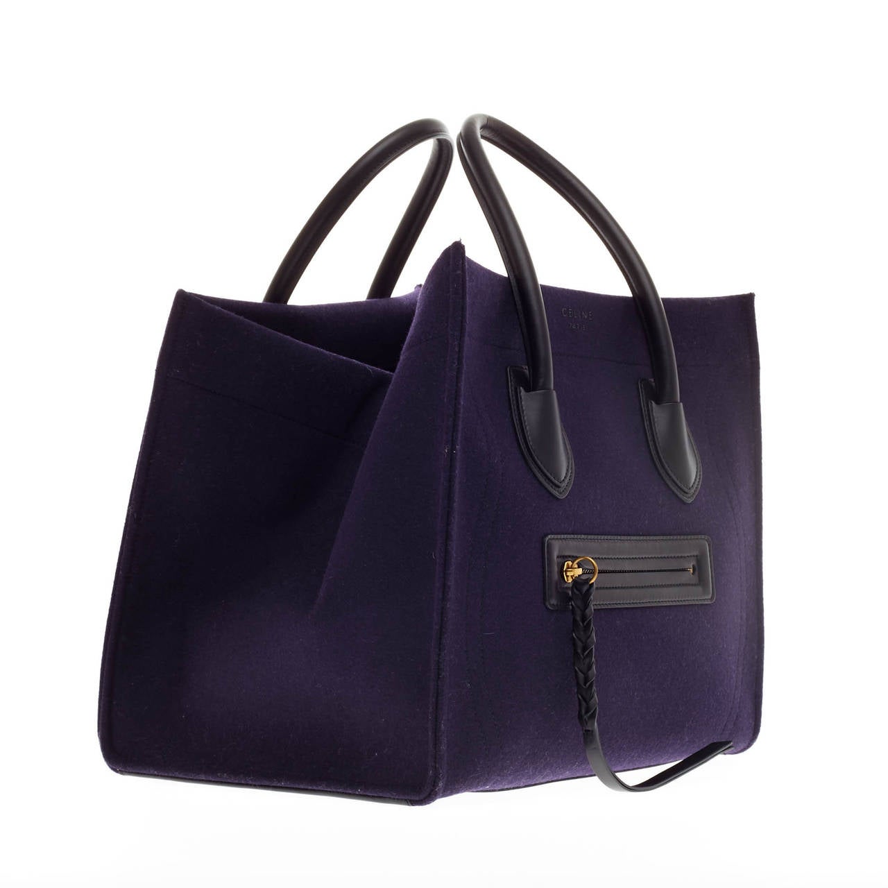 Celine Phantom Felt and Leather Detail Medium at 1stdibs  