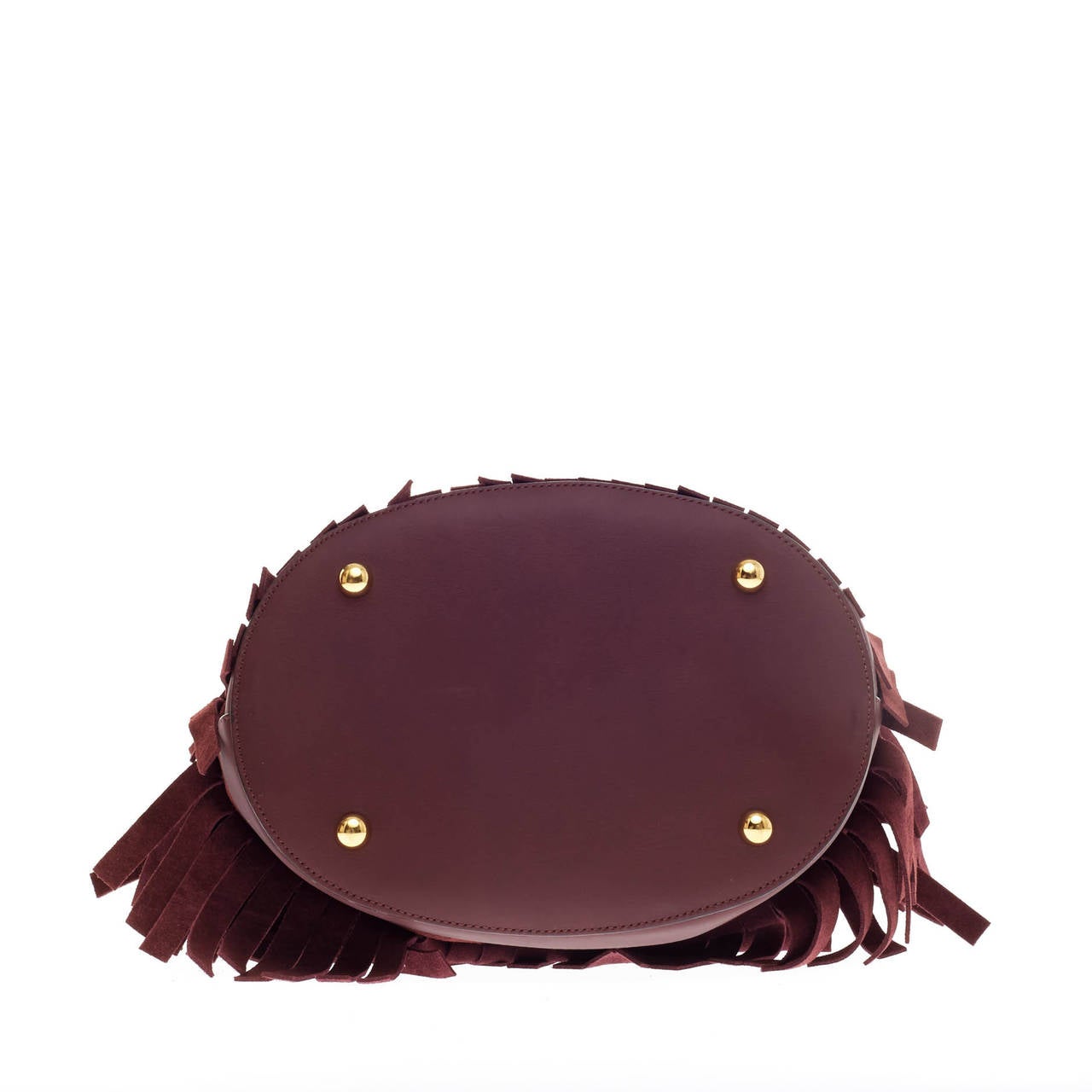Burberry Sac Bucket à franges en daim 1