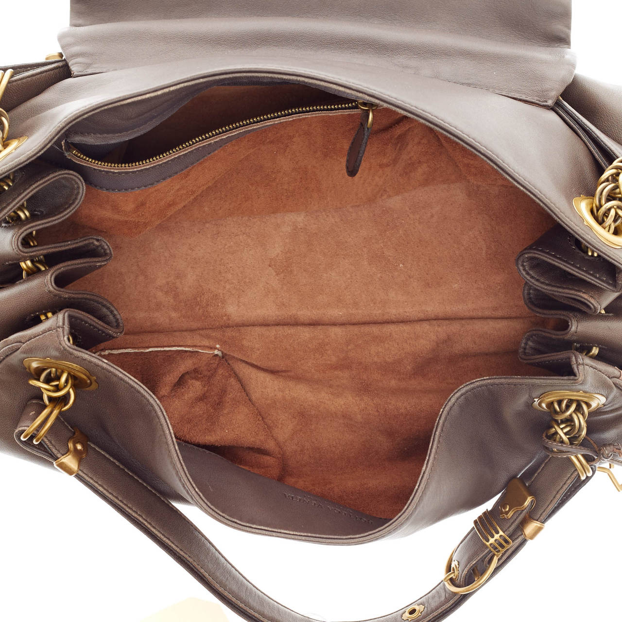 Bottega Veneta Accordion Flap Satchel Leather with Intrecciato Detail 1