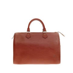 LOUIS VUITTON Speedy 30 Used Handbag Epi Leather Red M43007 Vintage #AG677