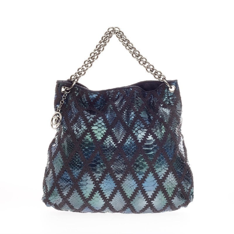 Chanel Bijoux Chain Hobo Quilted Python at 1stDibs