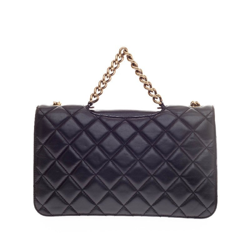 Women's Chanel Perfect Edge Flap Bag Quilted Leather Medium