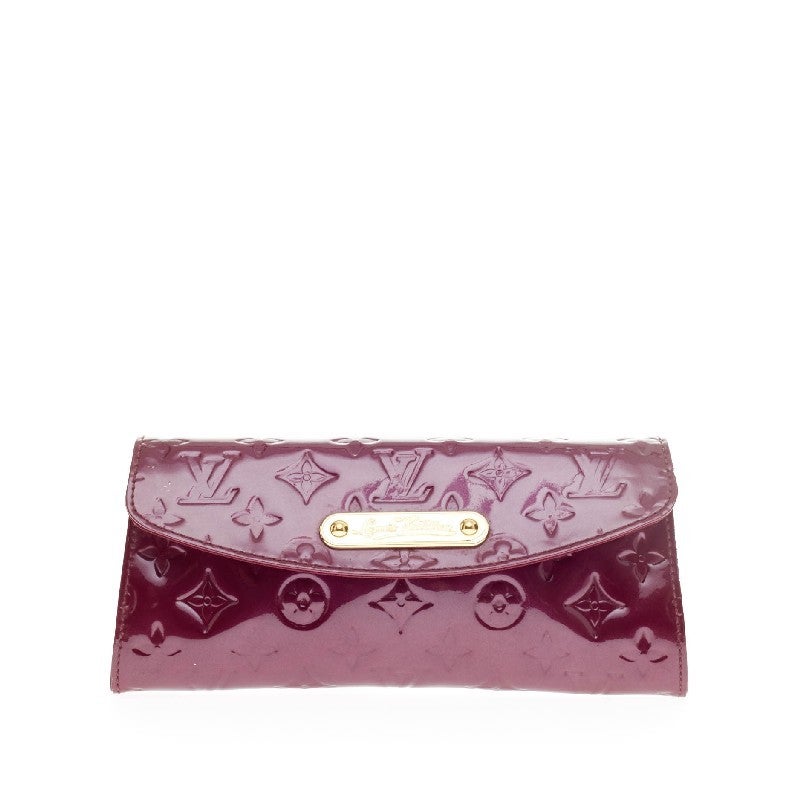 Louis Vuitton Sunset Boulevard Vernis Leather Clutch In Good Condition In NY, NY