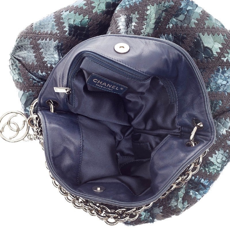 Chanel Bijoux Chain Hobo Quilted Python at 1stDibs