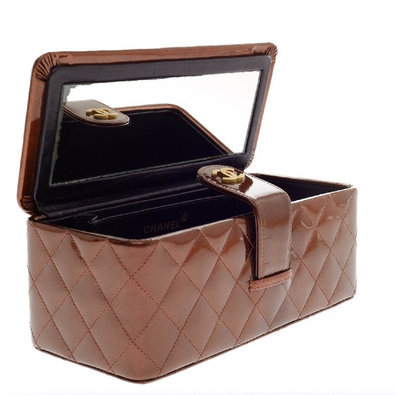 Chanel Frame Box Bag Quilted Patent 3
