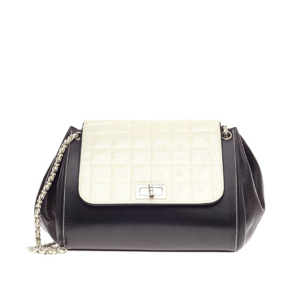 Chanel Chocolate Bar Accordion Flap Bag Reissue Leather Medium