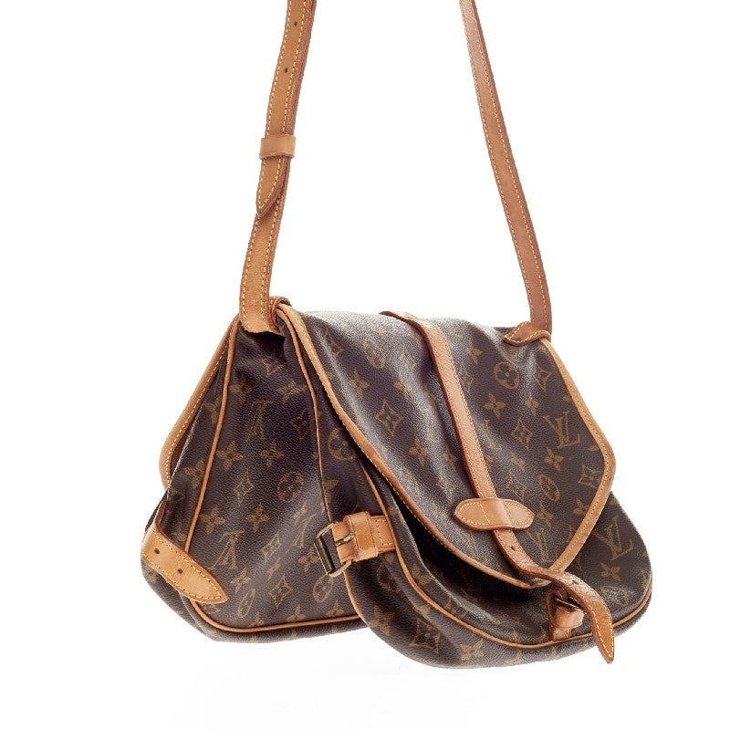 Women's Louis Vuitton Saumur Monogram Canvas MM