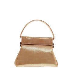 Christian Dior Babe Vanity Shoulder Bag Metallic Suede