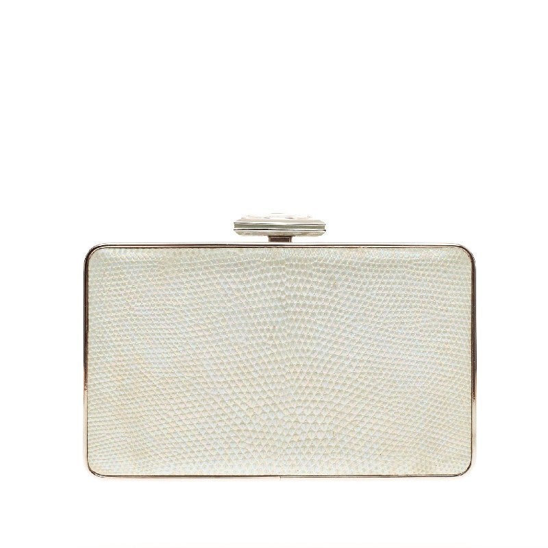 Judith Leiber Clutch Snakeskin Small In Good Condition In NY, NY