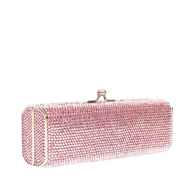 Judith Leiber Long Minaudiere Crystal In Good Condition In NY, NY