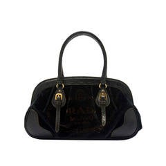 Prada Frame Bag Velvet With Leather Trim Small