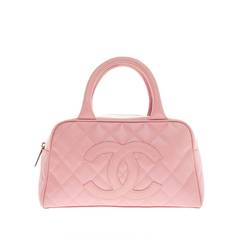 Chanel CC Bowler Quilted Caviar Small