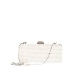 Judith Leiber Long Minaudiere Crystal and Pearl