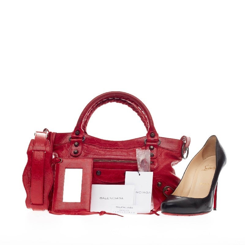 Balenciaga First Classic Studs Leather