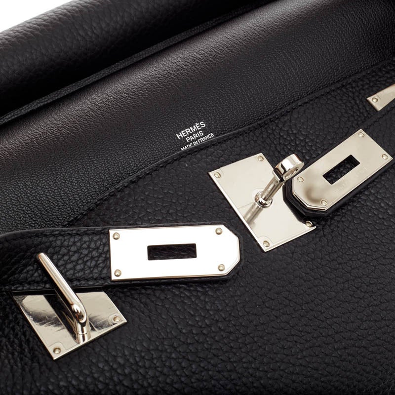 Hermes Black Veau Taurillion Clemence Jypsiere 34 at 1stdibs  