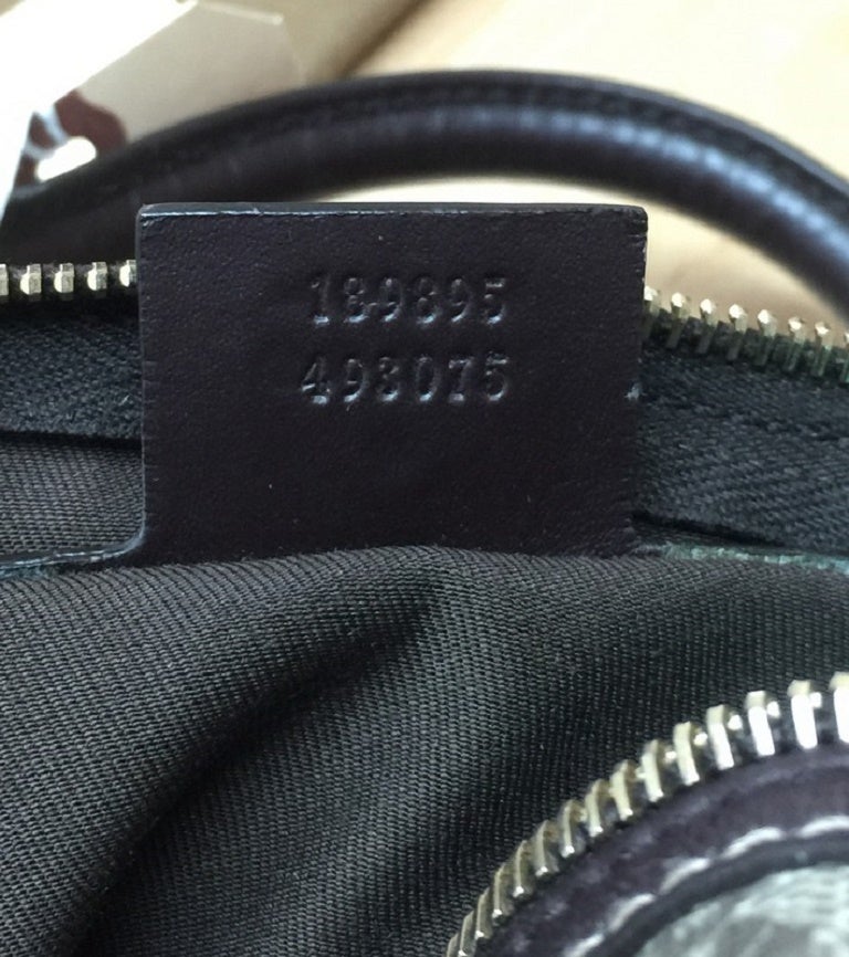 Gucci Joy Boston Bag GG Coated Canvas with Leather Trim Medium 1